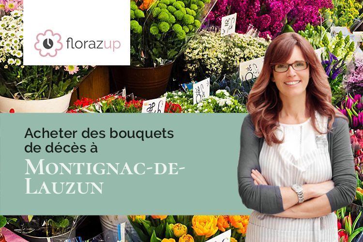 créations florales pour un deuil à Montignac-de-Lauzun (Lot-et-Garonne/47800)