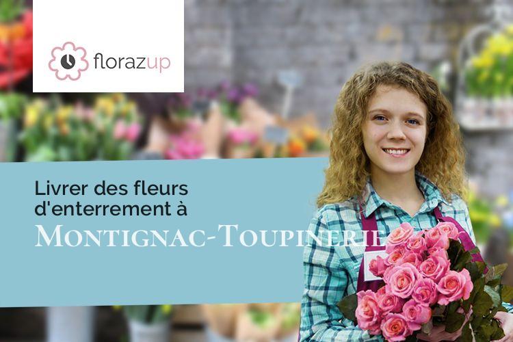 gerbes de fleurs pour des obsèques à Montignac-Toupinerie (Lot-et-Garonne/47350)