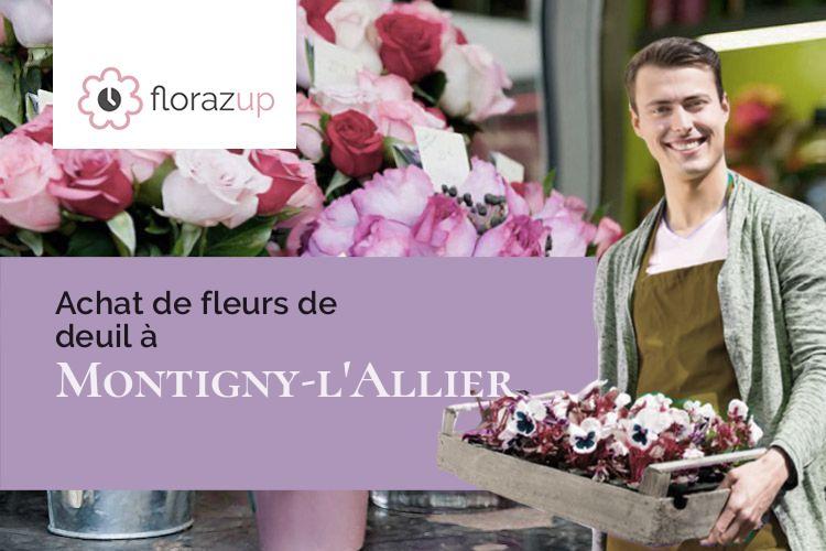 coupes de fleurs pour un enterrement à Montigny-l'Allier (Aisne/02810)