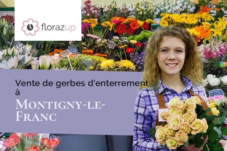 gerbes de fleurs pour des funérailles à Montigny-le-Franc (Aisne/02250)
