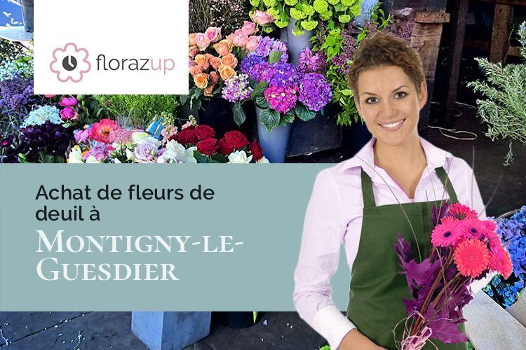 gerbes de fleurs pour un enterrement à Montigny-le-Guesdier (Seine-et-Marne/77480)