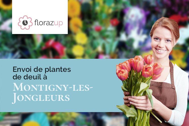 croix de fleurs pour une crémation à Montigny-les-Jongleurs (Somme/80370)