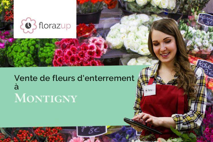 coeurs de fleurs pour un enterrement à Montigny (Loiret/45170)