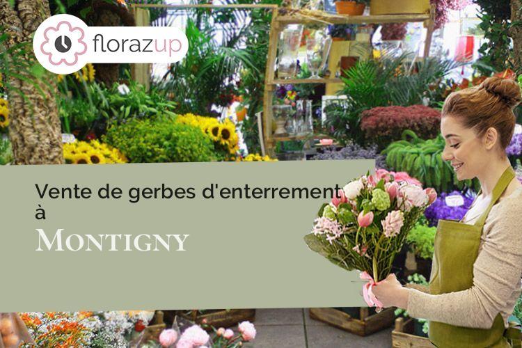 créations florales pour un deuil à Montigny (Seine-Maritime/76380)