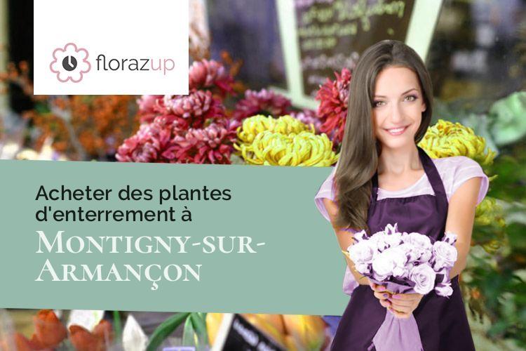 couronnes florales pour des obsèques à Montigny-sur-Armançon (Côte-d'Or/21140)