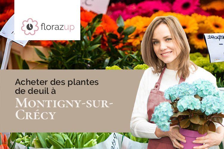 fleurs deuil pour un enterrement à Montigny-sur-Crécy (Aisne/02270)