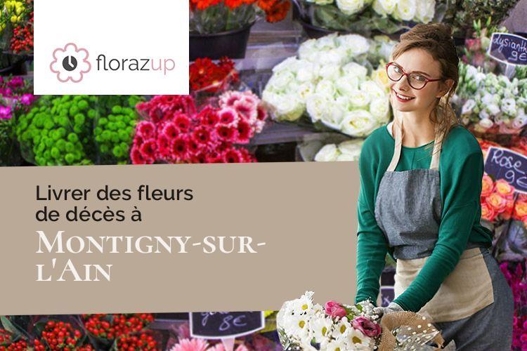 couronnes florales pour un décès à Montigny-sur-l'Ain (Jura/39300)