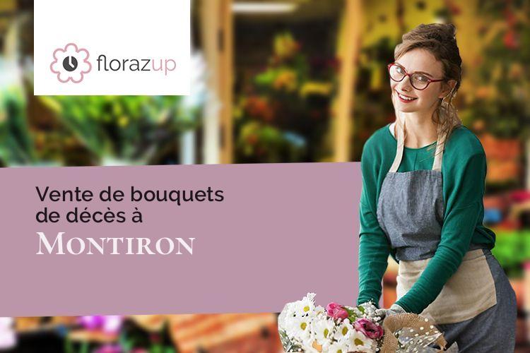compositions de fleurs pour un enterrement à Montiron (Gers/32200)