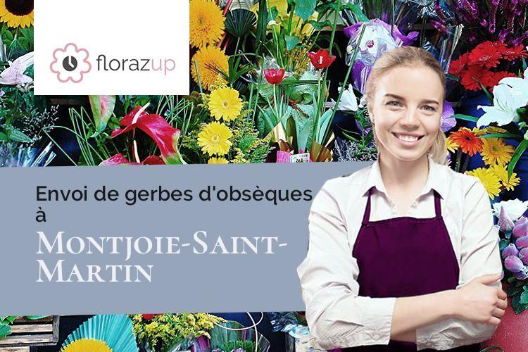 créations de fleurs pour des funérailles à Montjoie-Saint-Martin (Manche/50240)