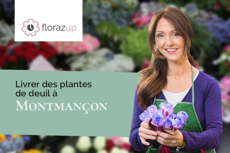 compositions de fleurs pour un enterrement à Montmançon (Côte-d'Or/21270)