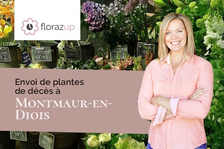 compositions de fleurs pour des obsèques à Montmaur-en-Diois (Drôme/26150)