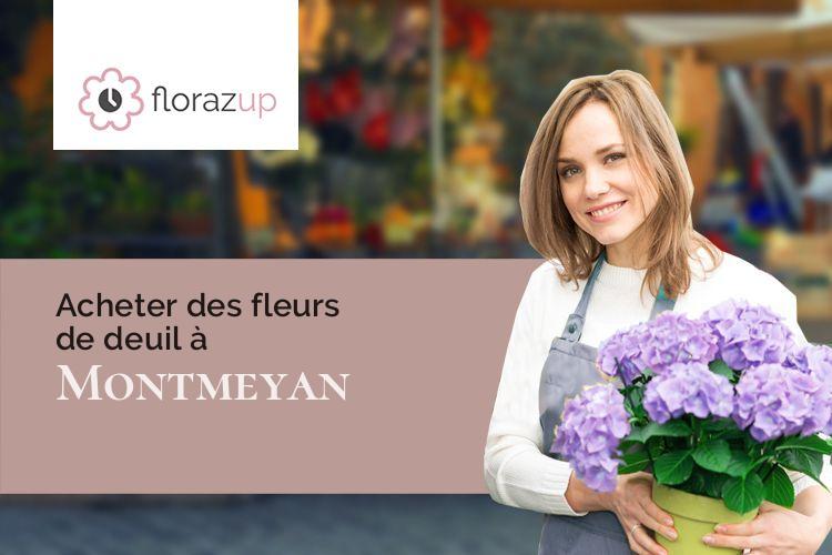 bouquets de fleurs pour des funérailles à Montmeyan (Var/83670)