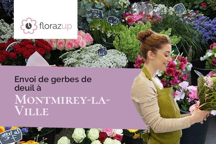 fleurs deuil pour des funérailles à Montmirey-la-Ville (Jura/39290)