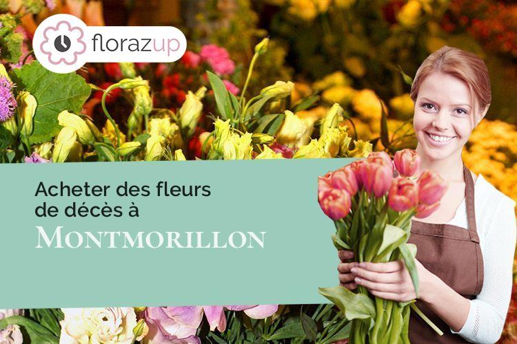 compositions florales pour des obsèques à Montmorillon (Vienne/86500)