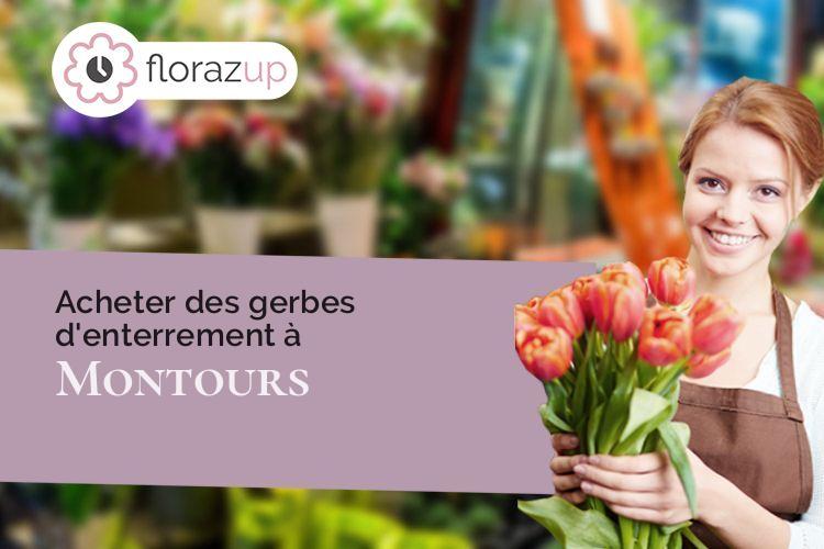 gerbes de fleurs pour des obsèques à Montours (Ille-et-Vilaine/35460)