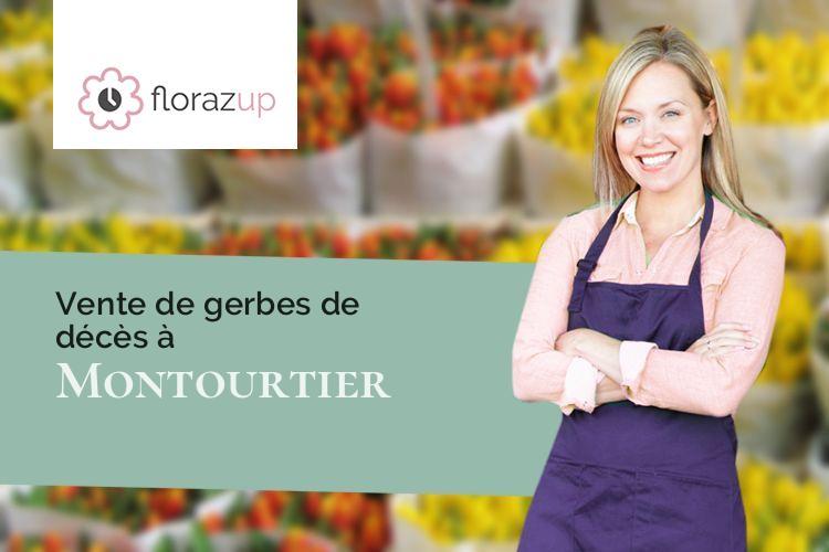 bouquets de fleurs pour un deuil à Montourtier (Mayenne/53150)