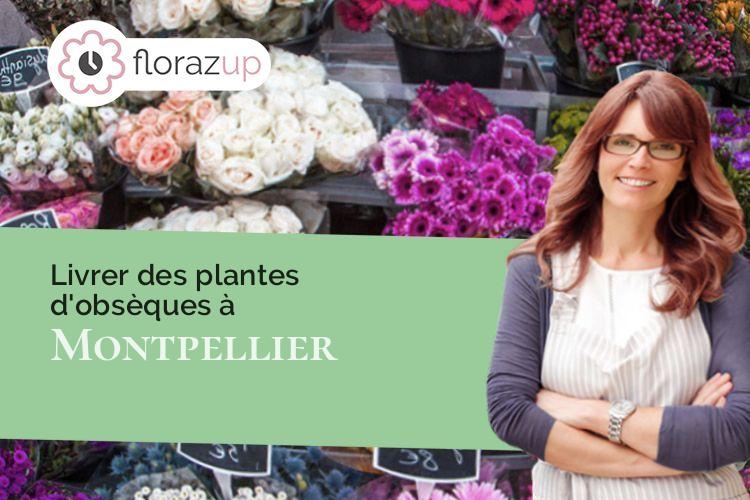 fleurs deuil pour un enterrement à Montpellier (Hérault/34000)