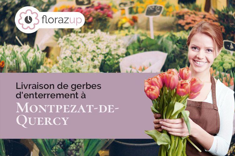 compositions de fleurs pour un décès à Montpezat-de-Quercy (Tarn-et-Garonne/82270)