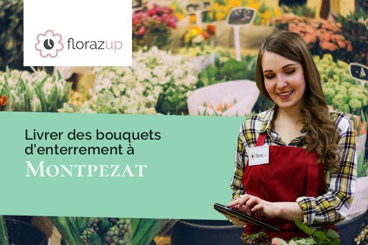couronnes florales pour des funérailles à Montpezat (Gers/32220)