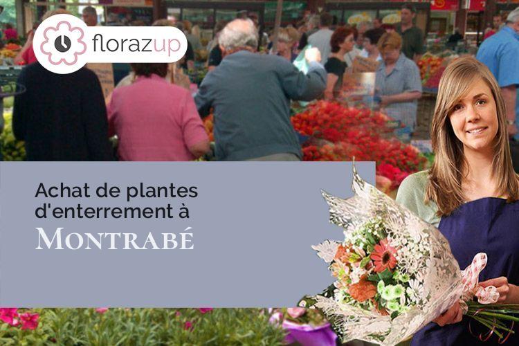 couronnes de fleurs pour un enterrement à Montrabé (Haute-Garonne/31850)