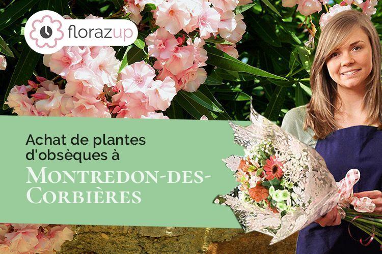 couronnes florales pour des funérailles à Montredon-des-Corbières (Aude/11100)