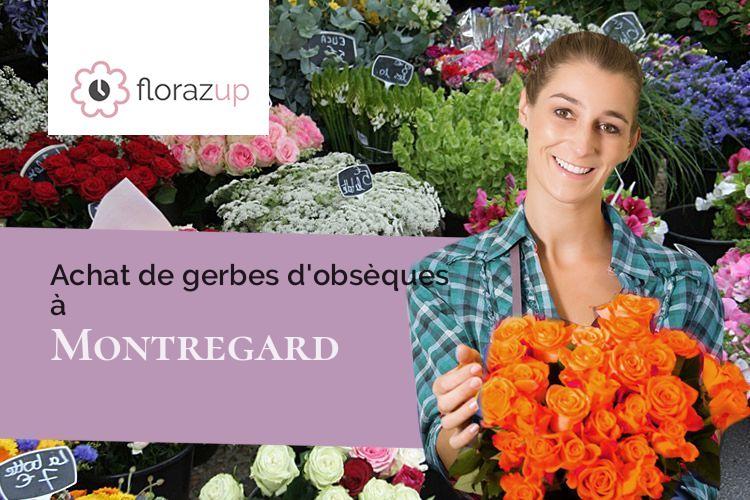 gerbes de fleurs pour des obsèques à Montregard (Haute-Loire/43290)