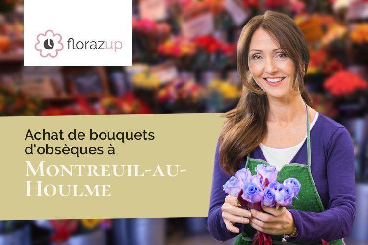compositions de fleurs pour des obsèques à Montreuil-au-Houlme (Orne/61210)