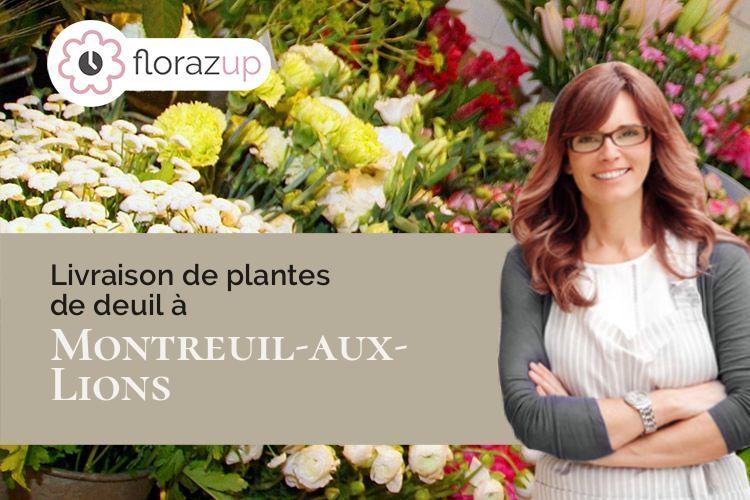 compositions de fleurs pour un deuil à Montreuil-aux-Lions (Aisne/02310)