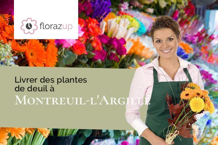 créations de fleurs pour un enterrement à Montreuil-l'Argillé (Eure/27390)