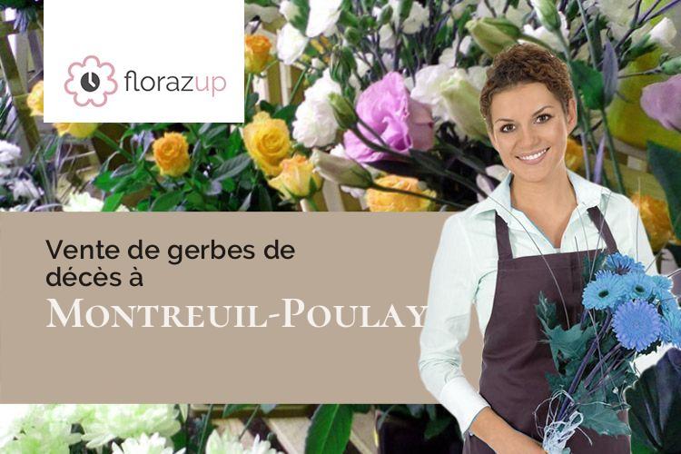 fleurs deuil pour des obsèques à Montreuil-Poulay (Mayenne/53640)