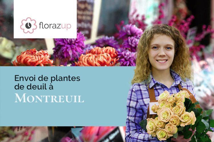 couronnes de fleurs pour un décès à Montreuil (Vendée/85200)