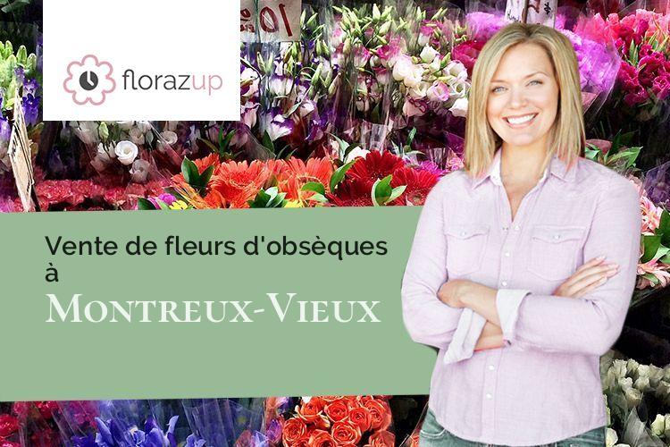 compositions florales pour des obsèques à Montreux-Vieux (Haut-Rhin/68210)