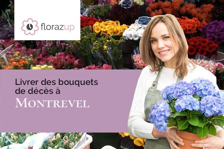 créations florales pour des obsèques à Montrevel (Isère/38690)
