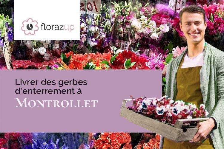 fleurs deuil pour un décès à Montrollet (Charente/16420)