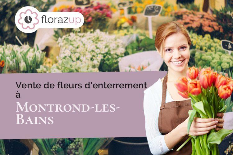 coeur de fleurs pour un enterrement à Montrond-les-Bains (Loire/42210)