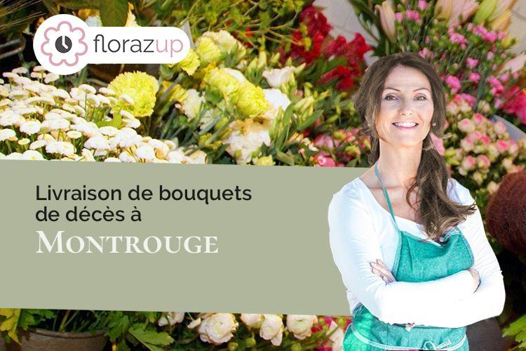 gerbes de fleurs pour des funérailles à Montrouge (Hauts-de-Seine/92120)