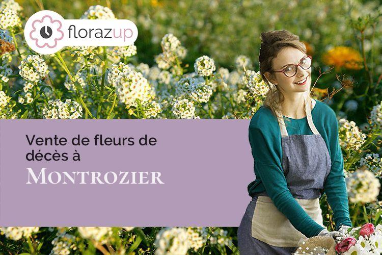 compositions florales pour un décès à Montrozier (Aveyron/12630)