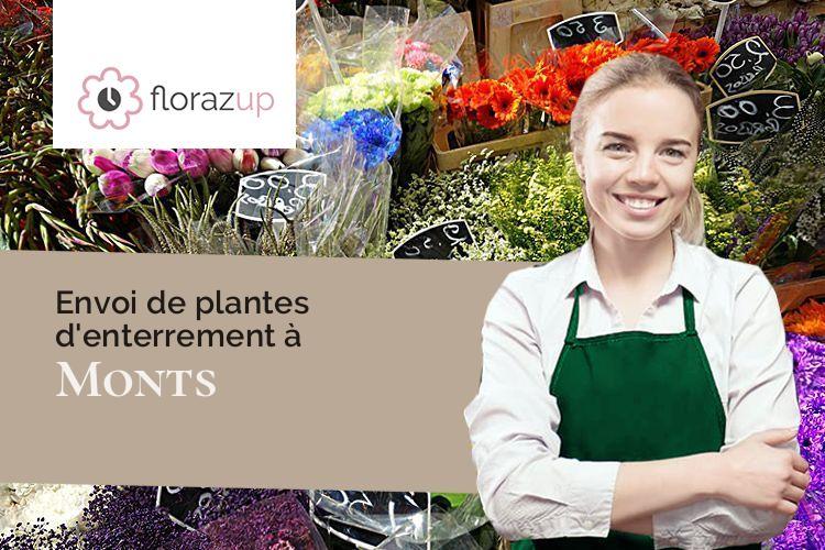 couronnes florales pour un enterrement à Monts (Oise/60119)