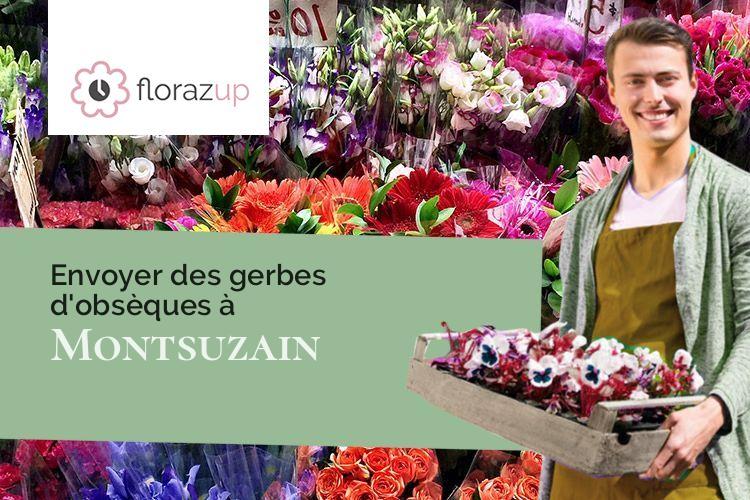 compositions de fleurs pour des funérailles à Montsuzain (Aube/10150)