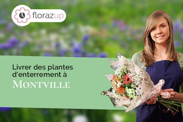 créations florales pour des funérailles à Montville (Seine-Maritime/76710)