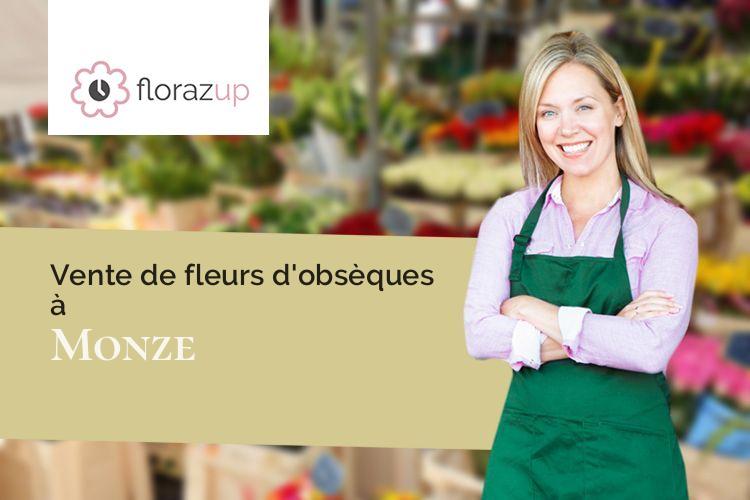 gerbes de fleurs pour un décès à Monze (Aude/11800)