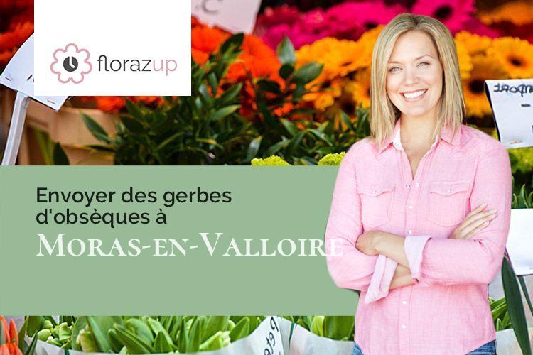 gerbes de fleurs pour un enterrement à Moras-en-Valloire (Drôme/26210)