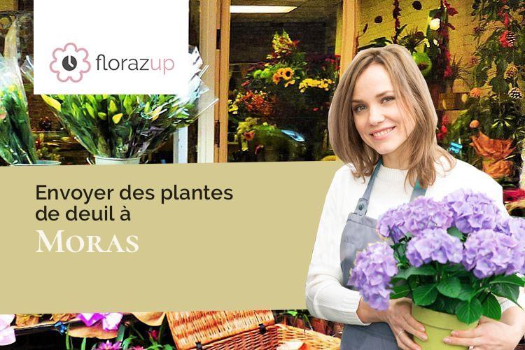 créations florales pour un deuil à Moras (Isère/38460)