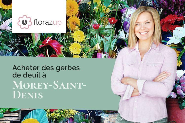 créations de fleurs pour des funérailles à Morey-Saint-Denis (Côte-d'Or/21220)