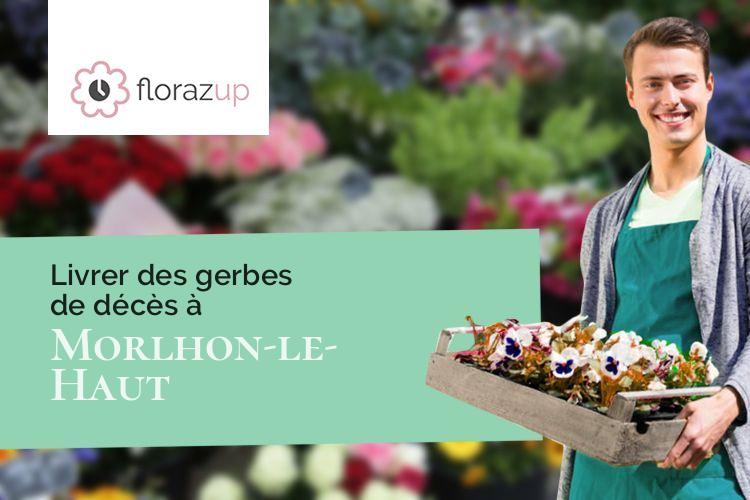 couronnes florales pour un deuil à Morlhon-le-Haut (Aveyron/12200)