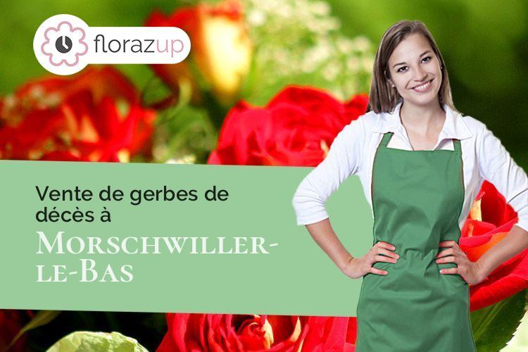 compositions de fleurs pour un deuil à Morschwiller-le-Bas (Haut-Rhin/68790)