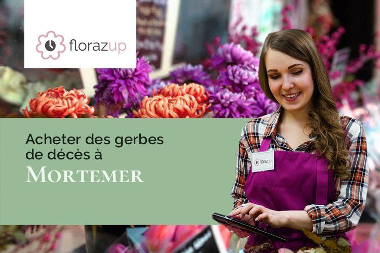 gerbes de fleurs pour des obsèques à Mortemer (Seine-Maritime/76270)