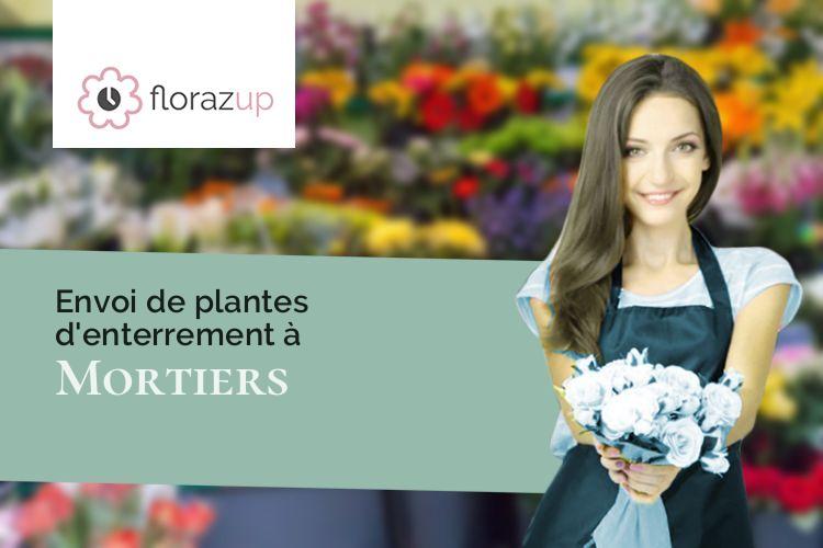 couronnes florales pour des obsèques à Mortiers (Charente-Maritime/17500)