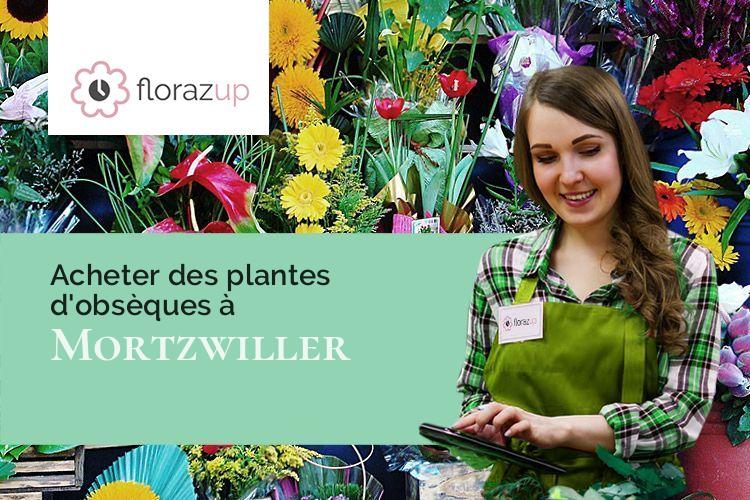 créations de fleurs pour un décès à Mortzwiller (Haut-Rhin/68780)