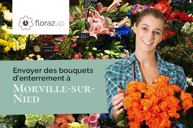 compositions de fleurs pour des funérailles à Morville-sur-Nied (Moselle/57590)